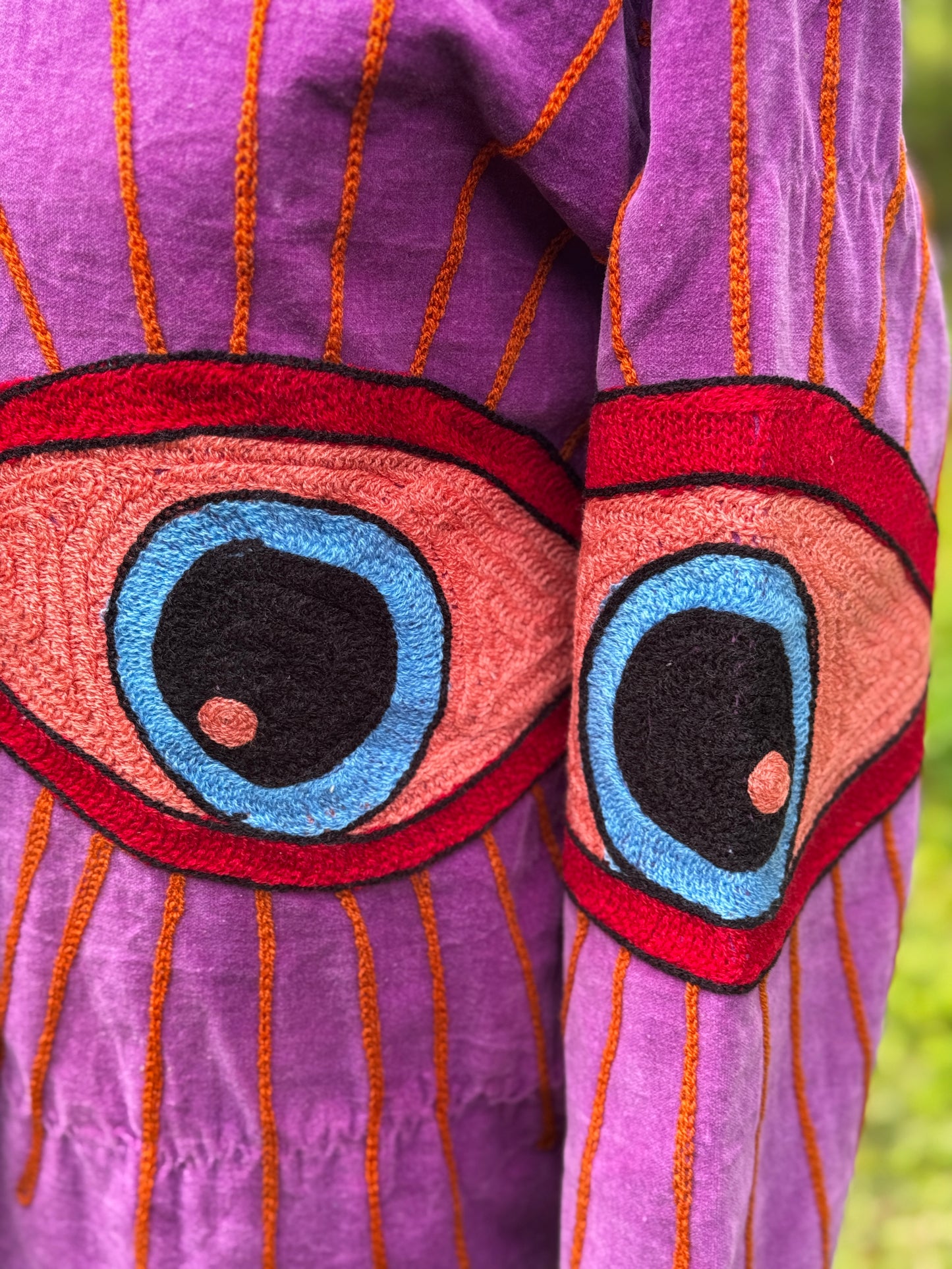 Evil Eye Chain Stitched Jacket